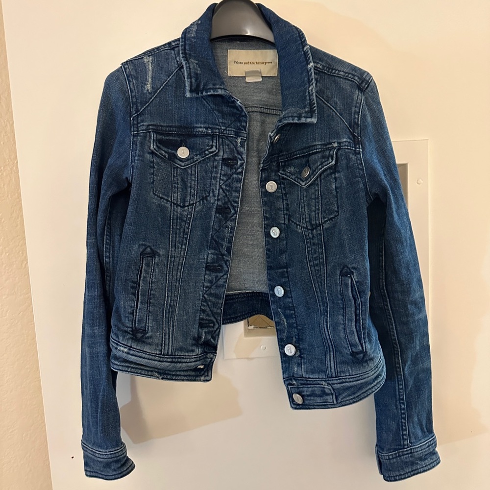 ANTHROPOLOGIE - Pilco and the Letterpress Jean denim jacket - XS